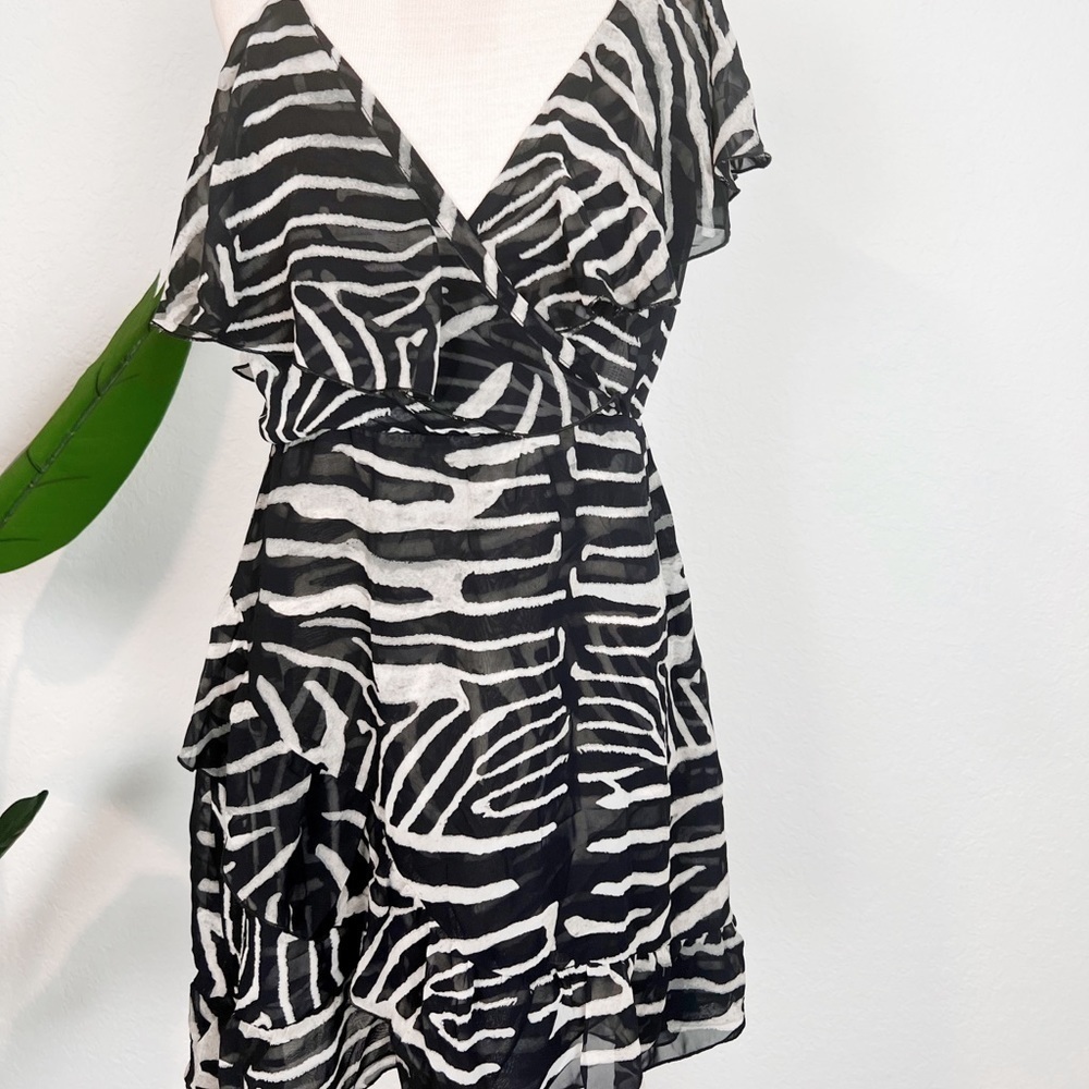 Show Me Your Mumu Santanita Mini Dress Zebra - Picture 3 of 10